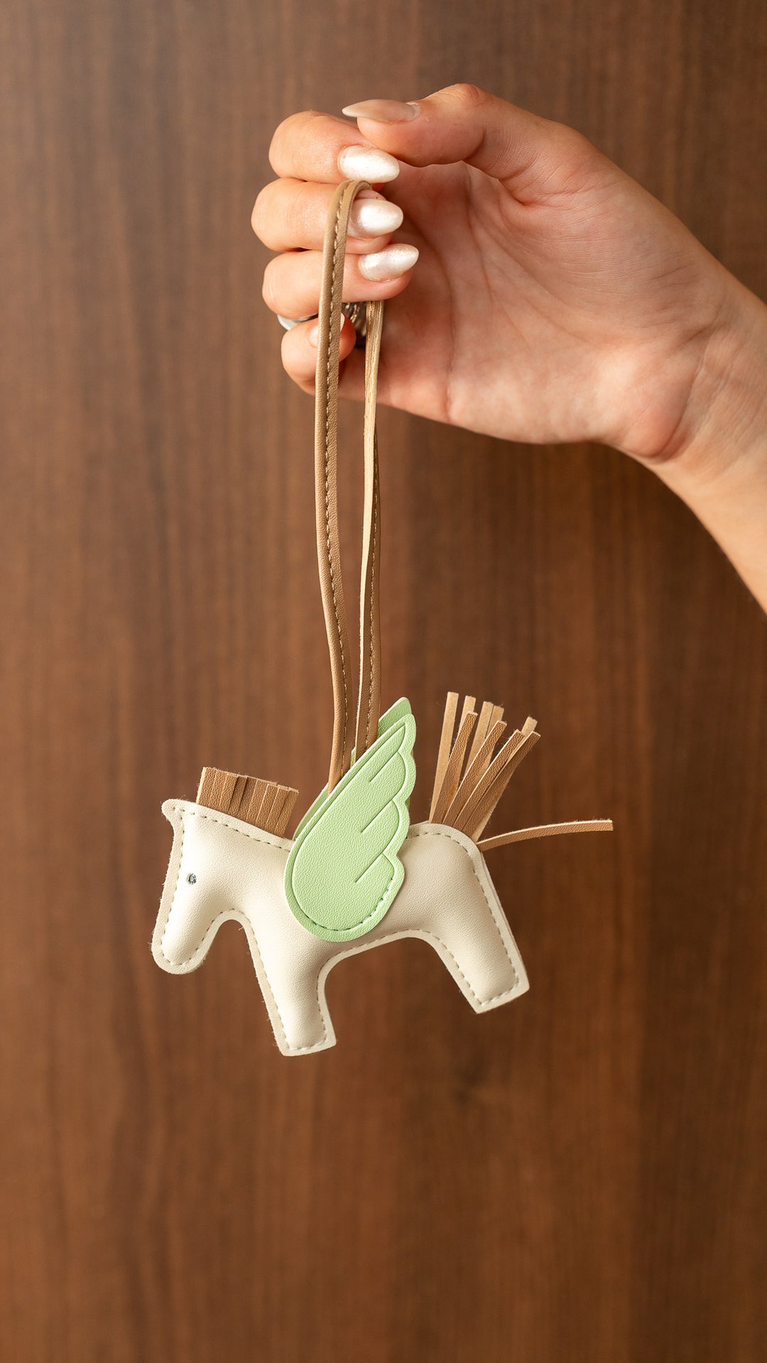 Flying Pony Charm - Mint greenxWhite