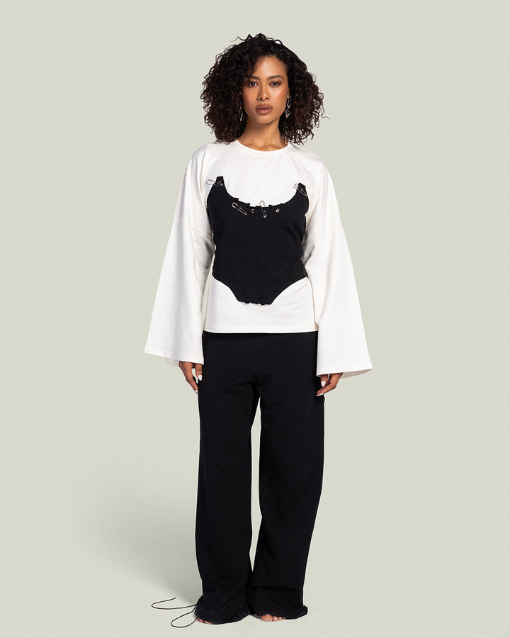 The Eyelets Sweat-Pants Noir