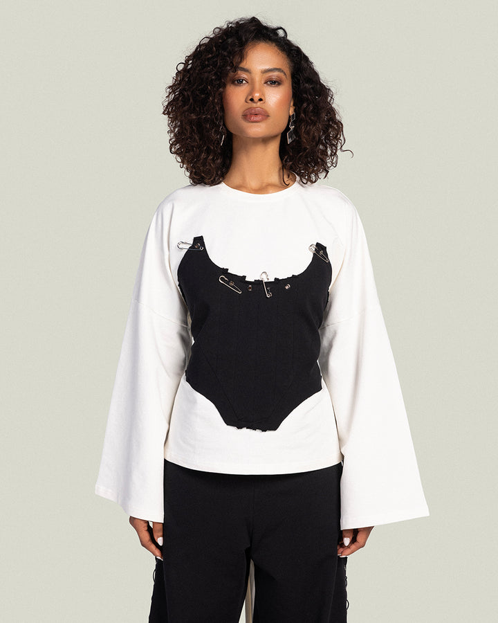 The Corset T-shirt Noir