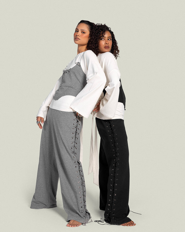 The Eyelets Sweat-Pants Grey