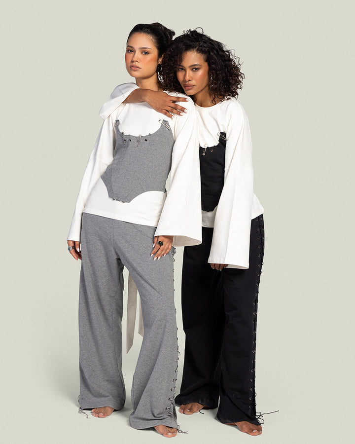 The Eyelets Sweat-Pants Noir