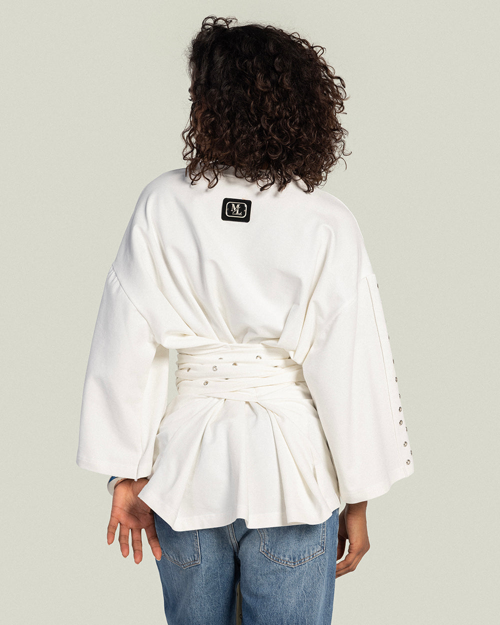 The Multi-Way Eyelets T-shirt Pearl