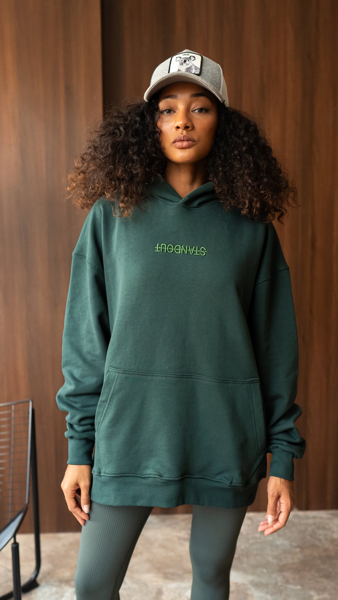 The Back Statement Hoodie - Olive Green
