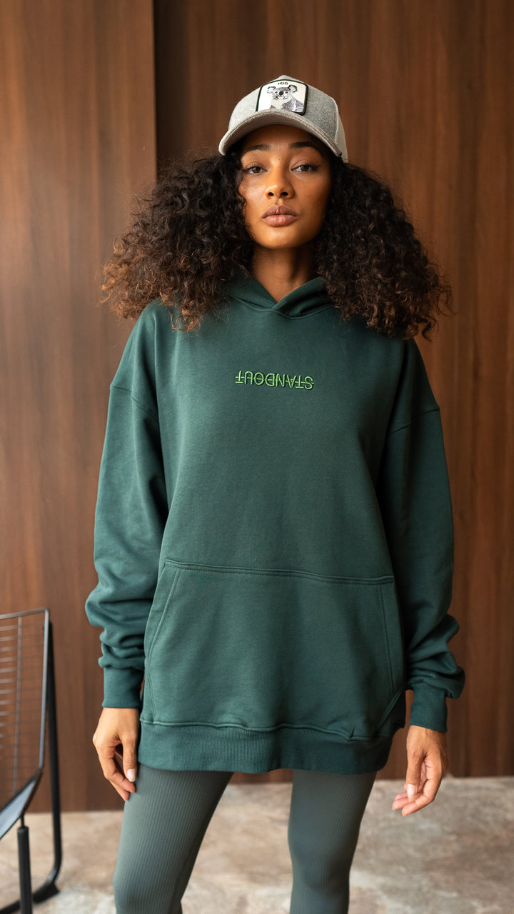The Back Statement Hoodie - Olive Green