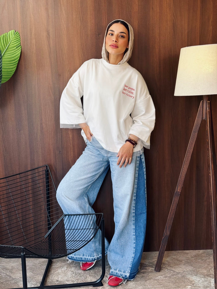Her Victory Tee In White