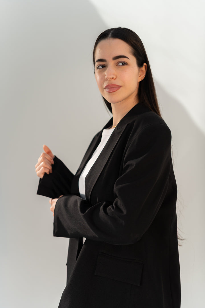 Oversized Tailored Blazer - Noir