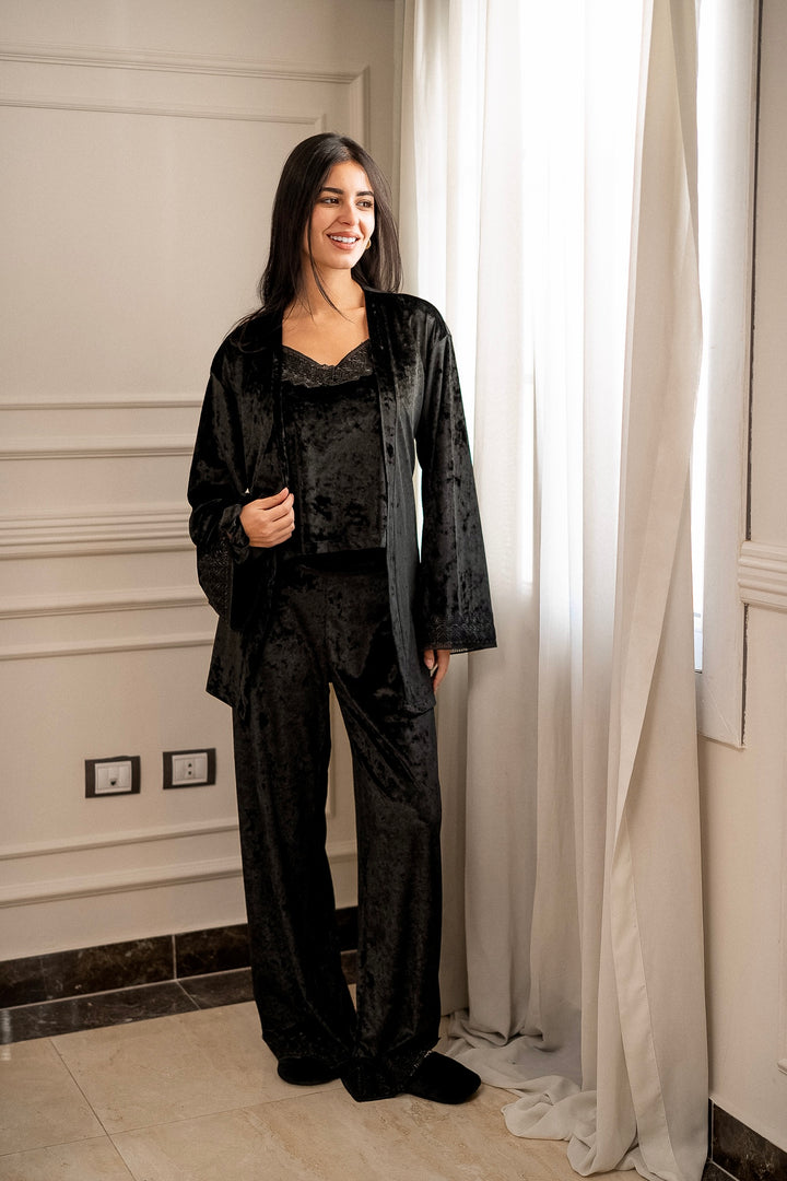 Off Duty Girl Set - Black