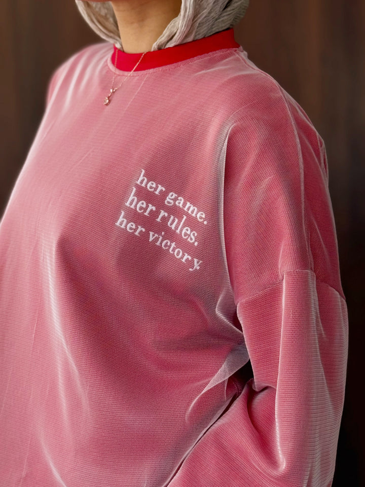 Her Victory Tee In Red