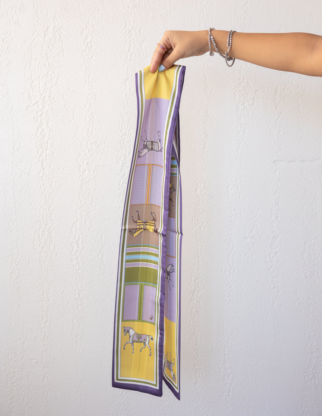 Lavender Ride Polo Caravate Scarf