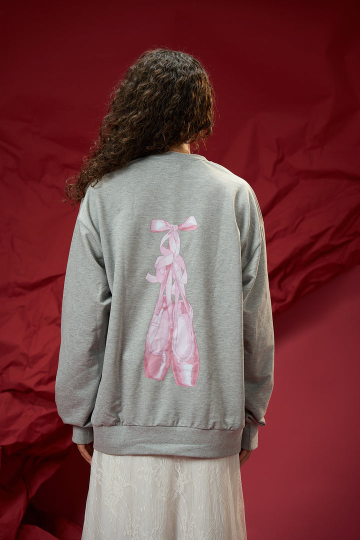 Grey Ballerina Crewneck