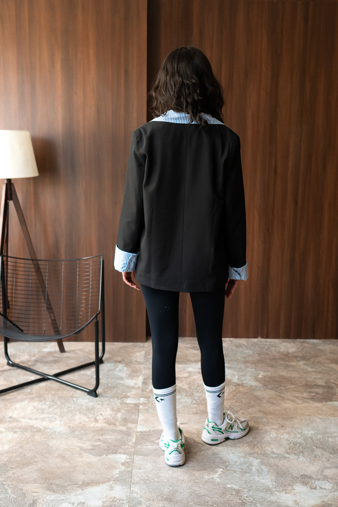 The Classic Mix Blazer - Black