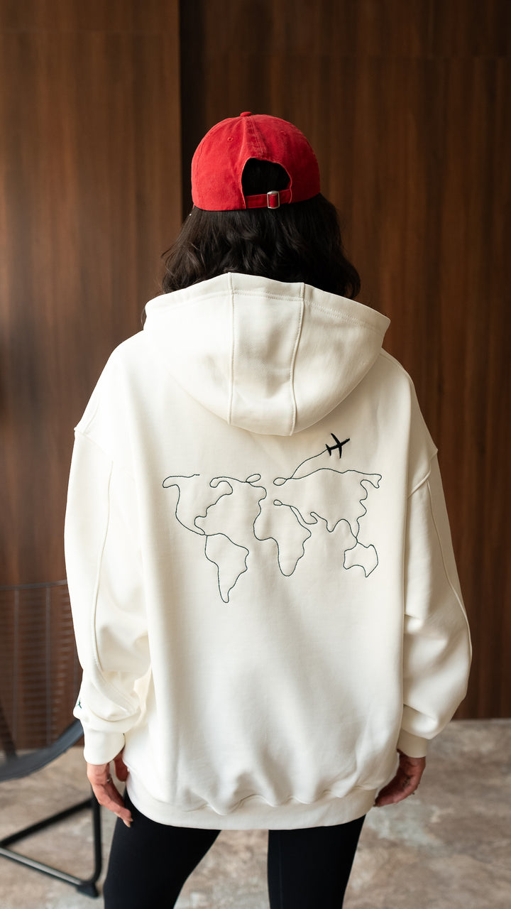 The Wanderlust Hoodie - White