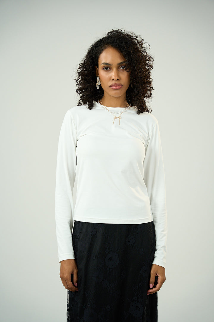 Cotton Full Sleeve Basic - White