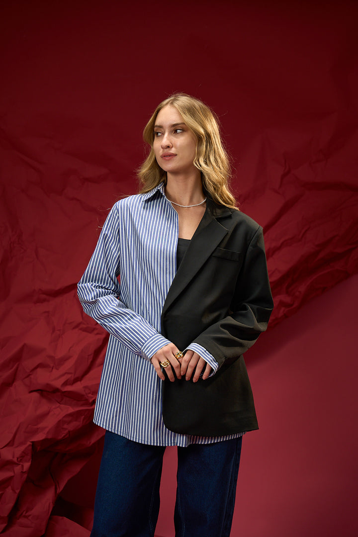 Half and Half Blazer