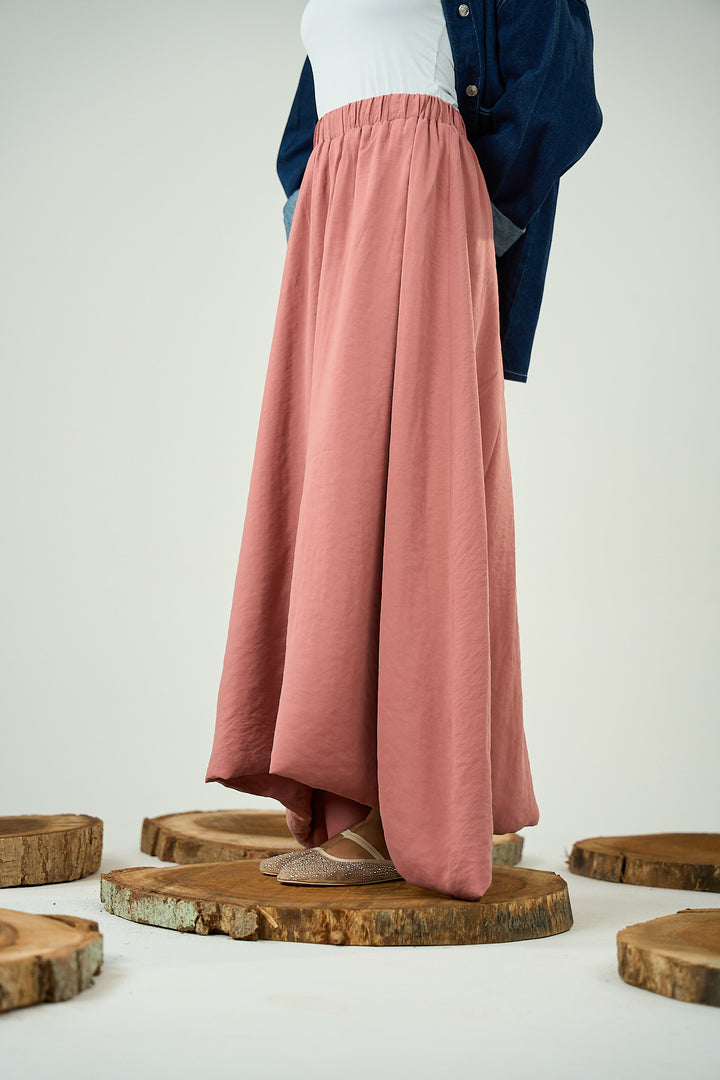Balloon Skirt Powder-Peach