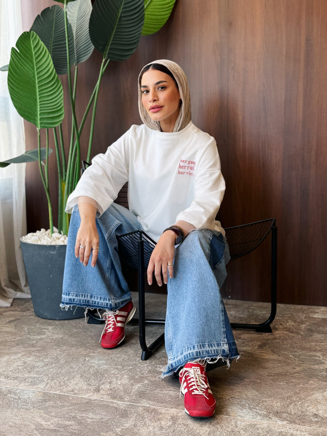 Her Victory Tee In White