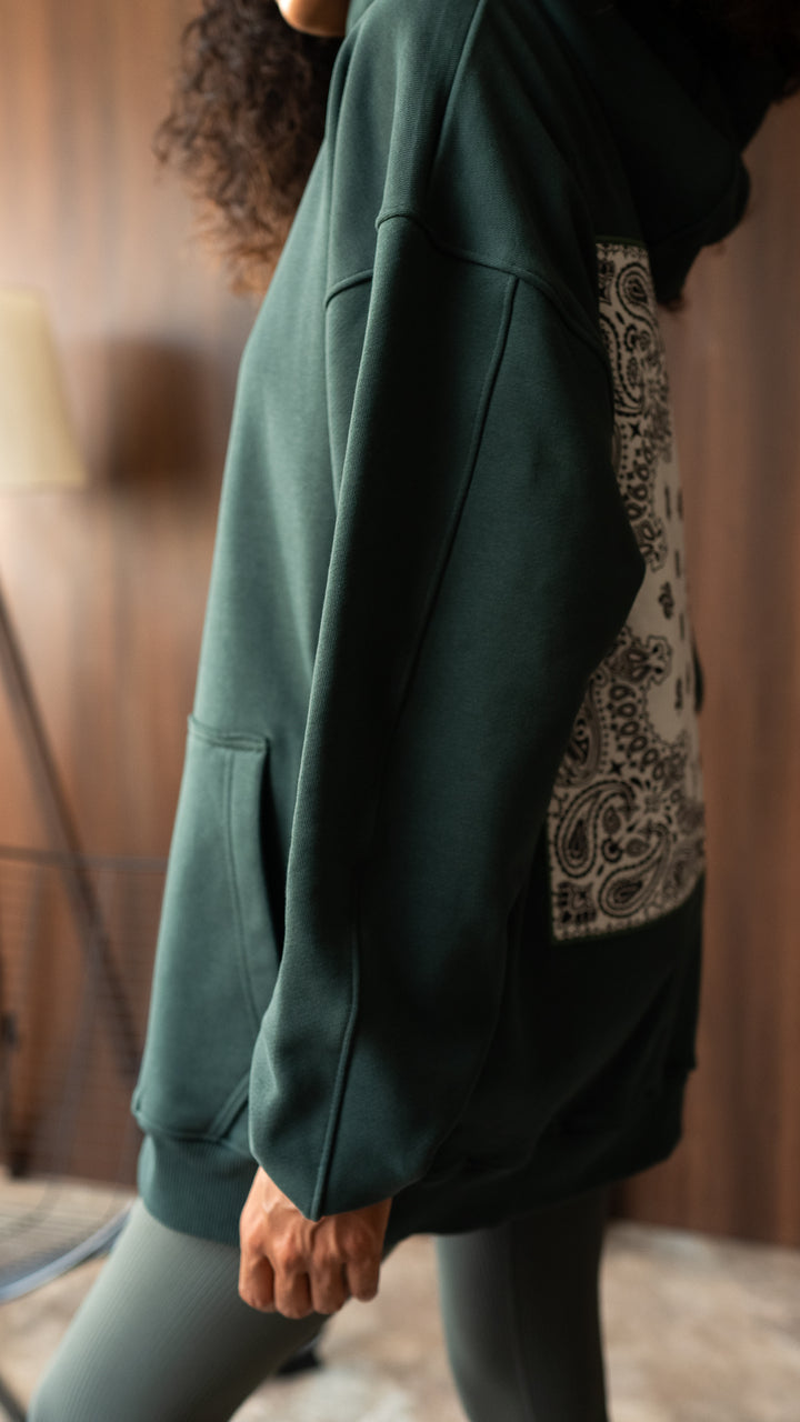 The Back Statement Hoodie - Olive Green