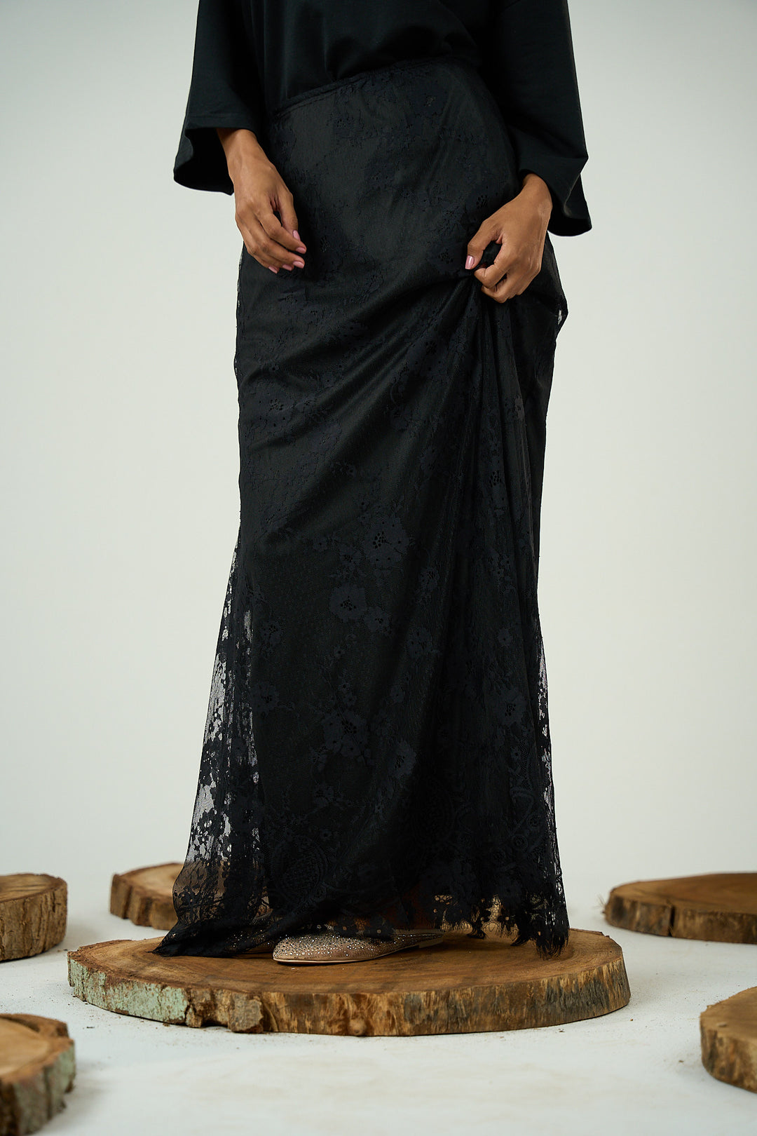 Dentelle Skirt Black