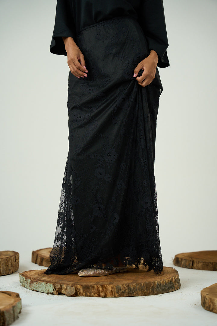 Dentelle Skirt Black