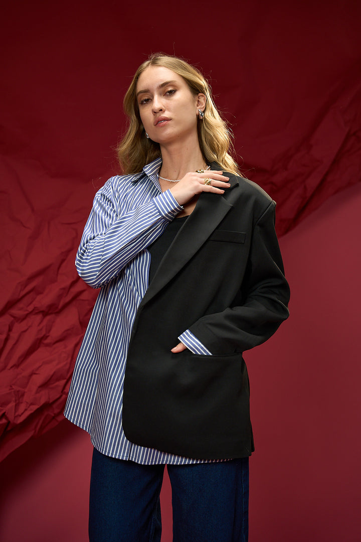 Half and Half Blazer