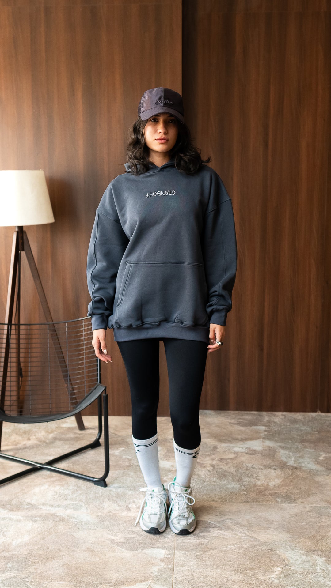 The Back Statement Hoodie - Dark Grey