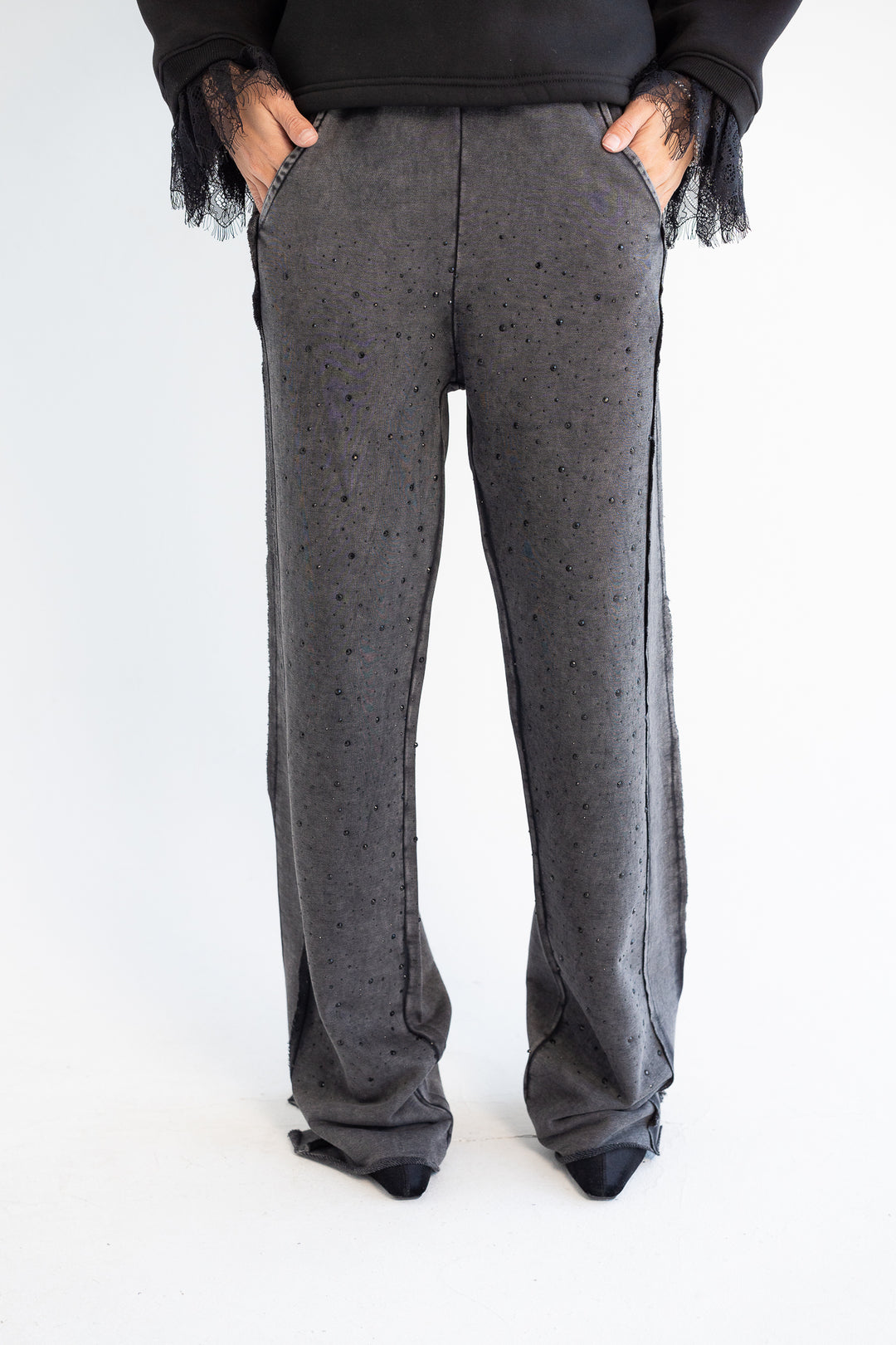 Blingin’ Sweatpants - Washed Grey