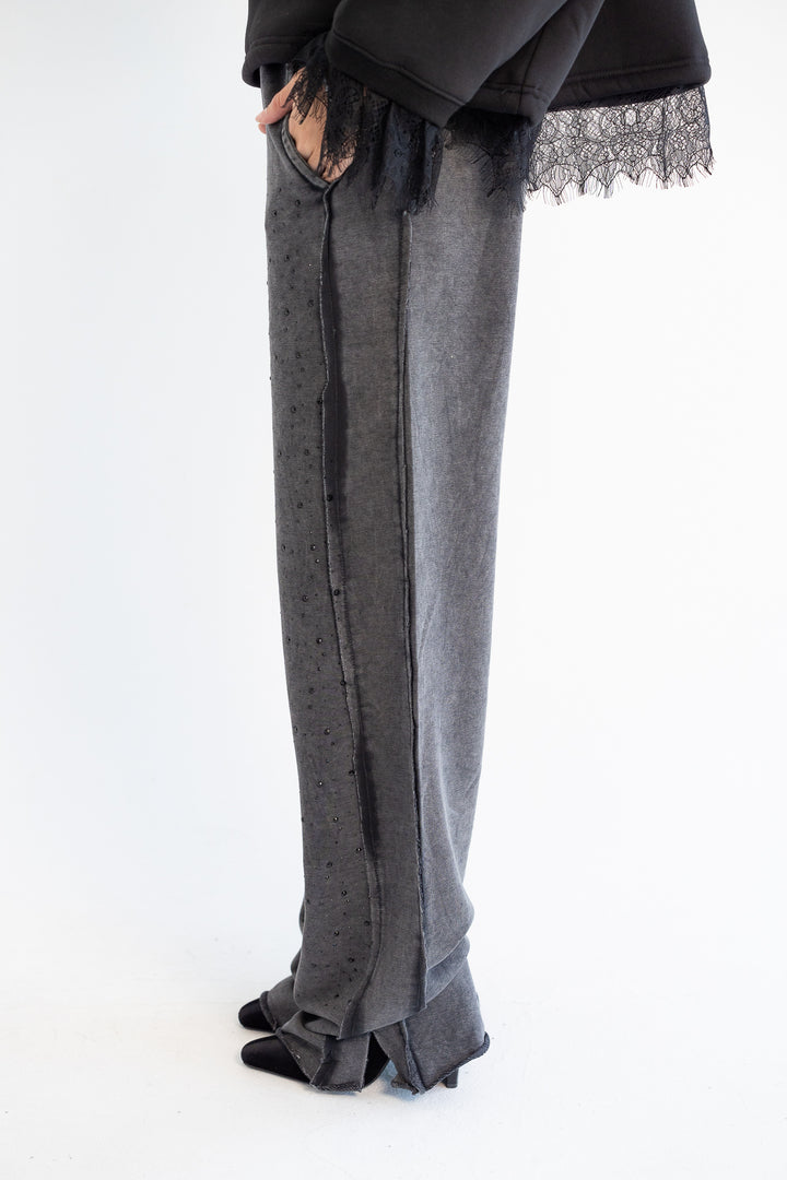 Blingin’ Sweatpants - Washed Grey