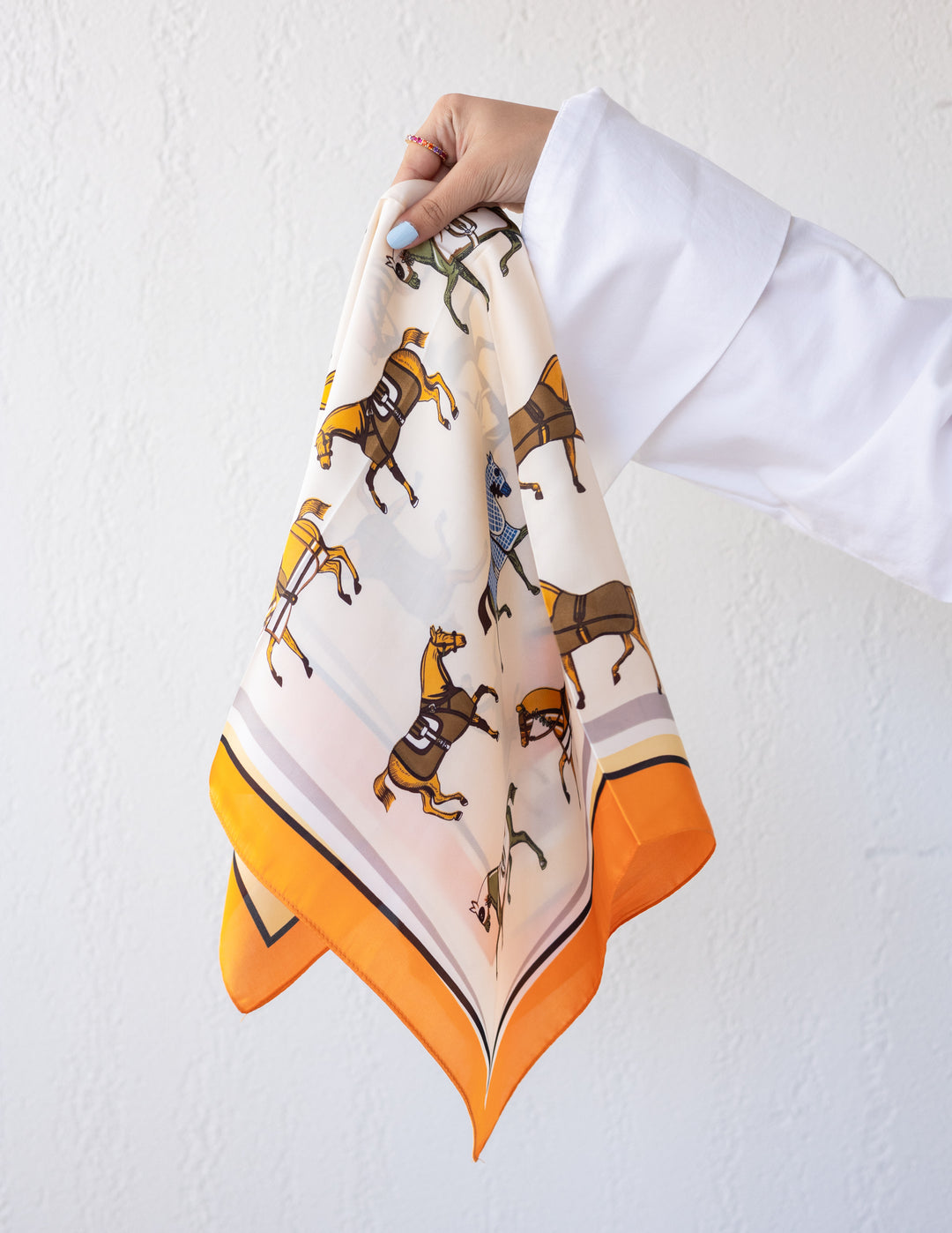 Sunset Polo Square Scarf