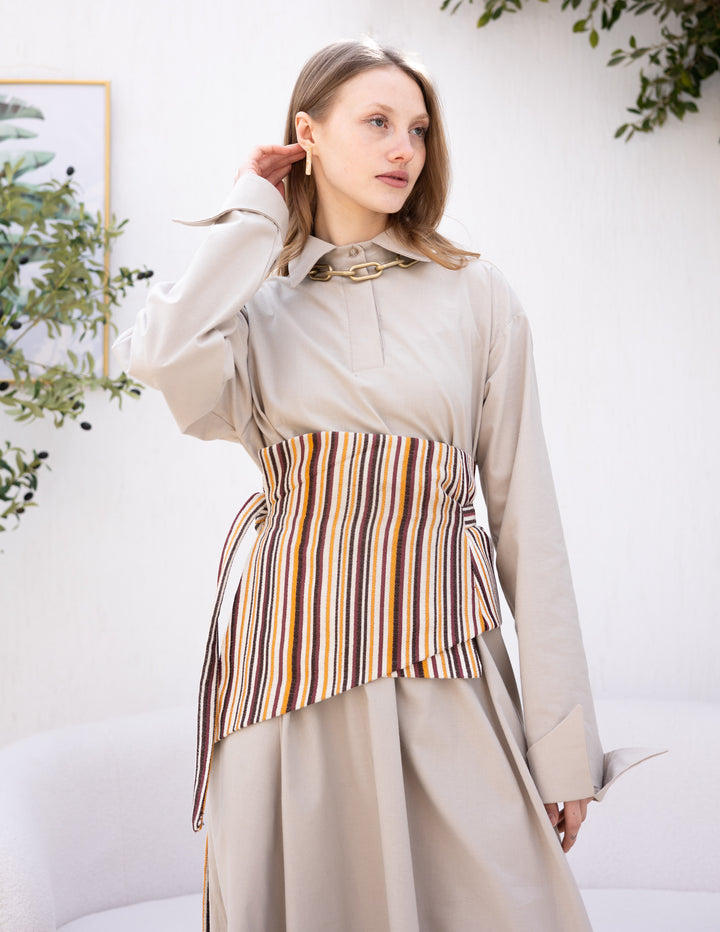 Eastern Shades Of Beige Belt