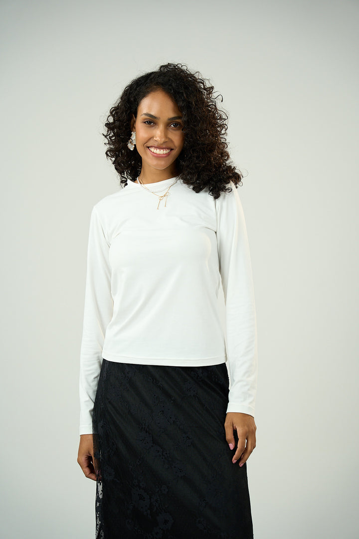 Cotton Full Sleeve Basic - White