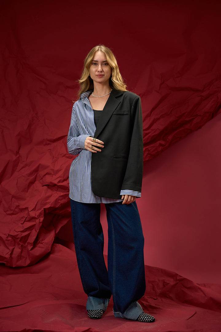 Half and Half Blazer