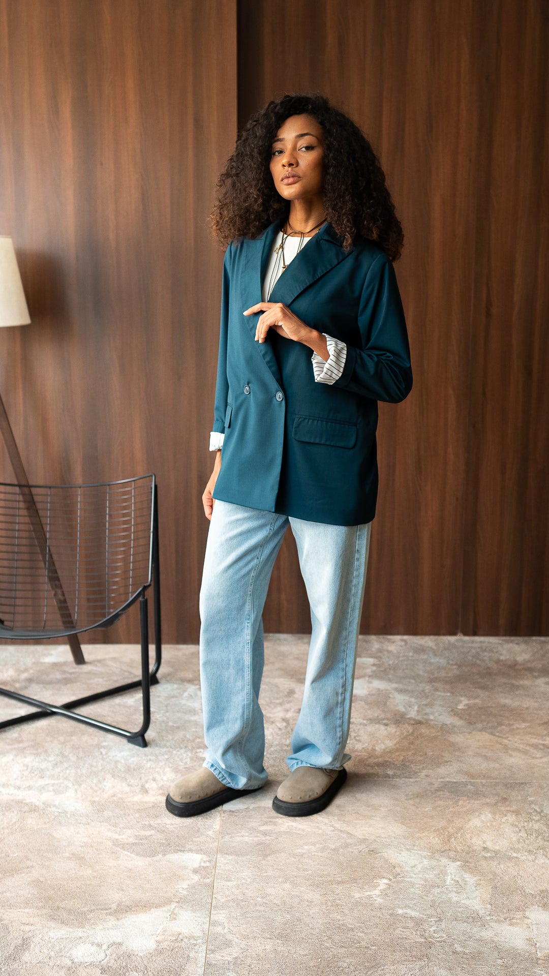 The Old Money Blazer - Teal Green