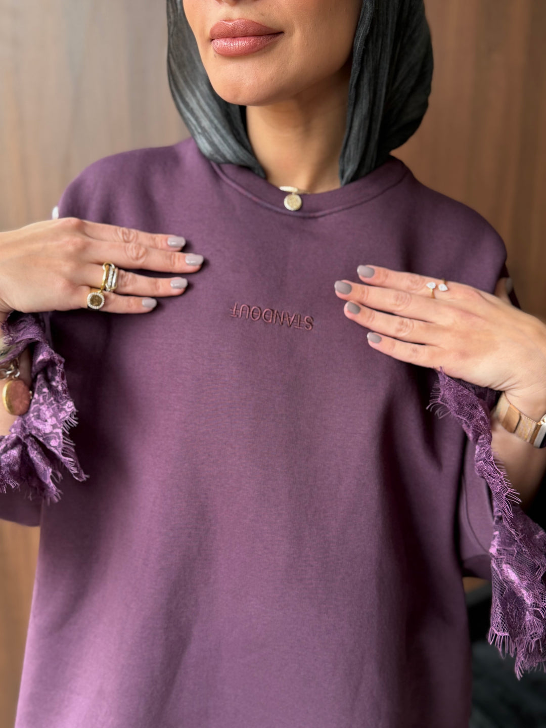 The Lail Sweatshirt- Burgundy