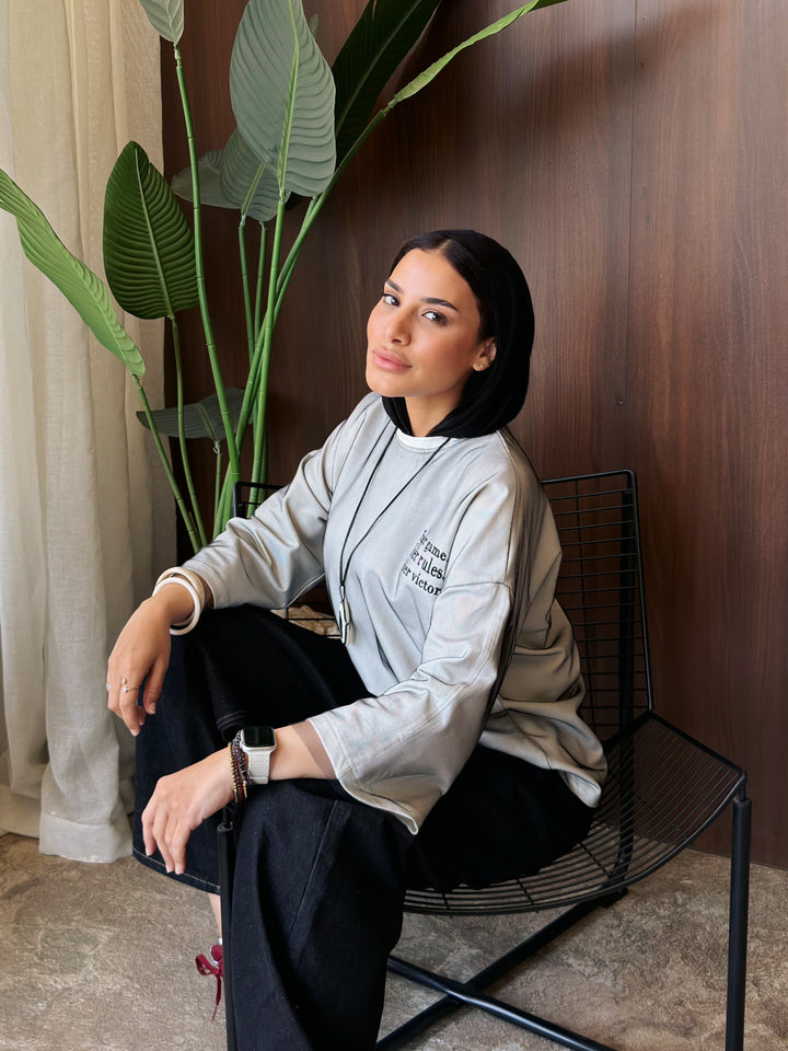 Her Victory Tee In Black