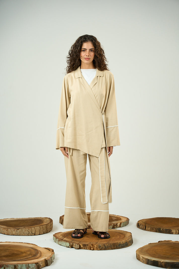 Summer Linen Beige Set