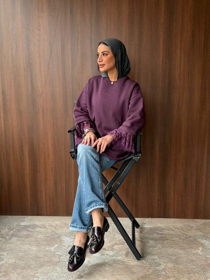 The Lail Sweatshirt- Burgundy