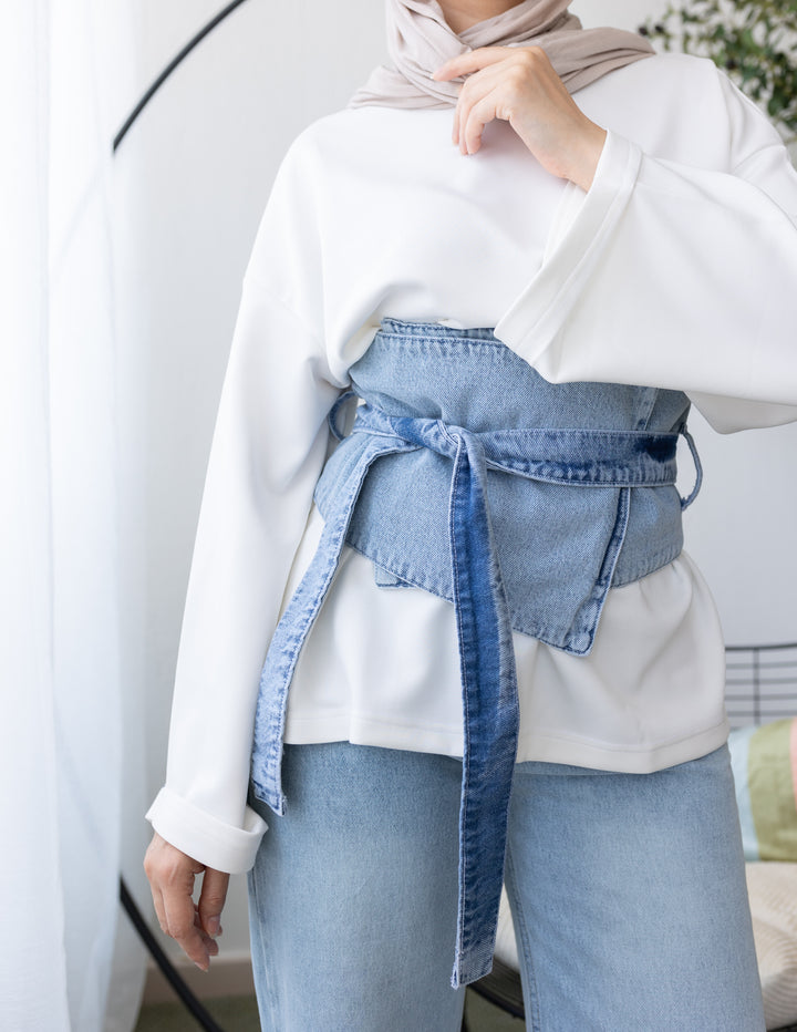 Wrap Denim Belt