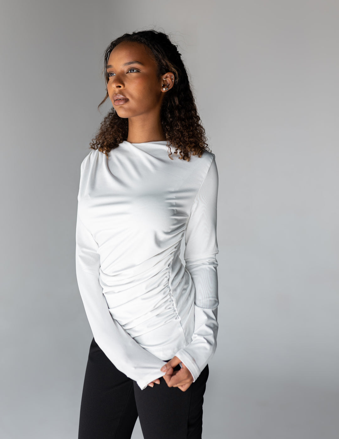 Drape Top - White