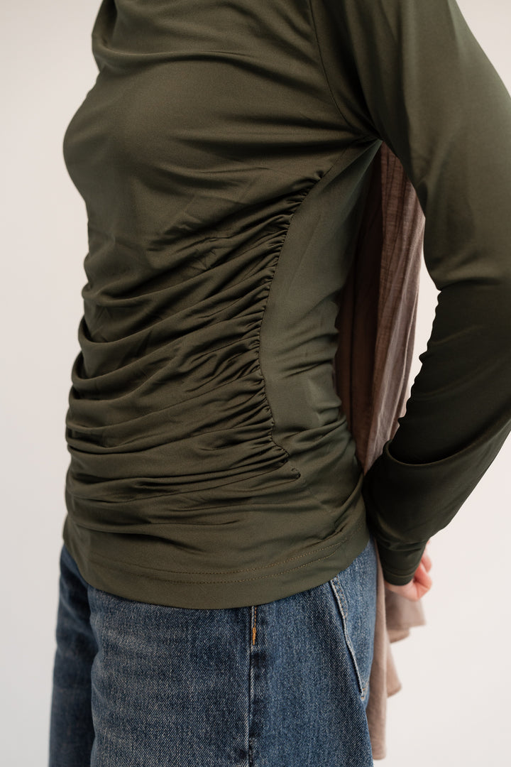 Drape Top Olive