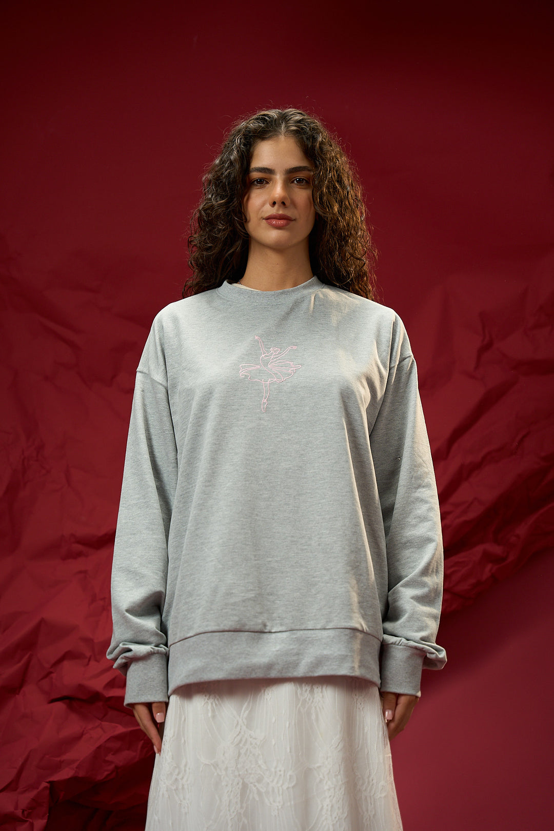Grey Ballerina Crewneck