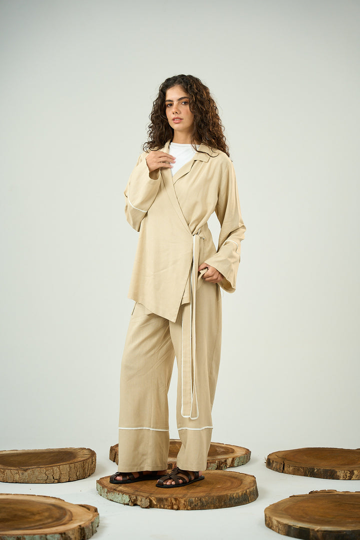 Summer Linen Beige Set