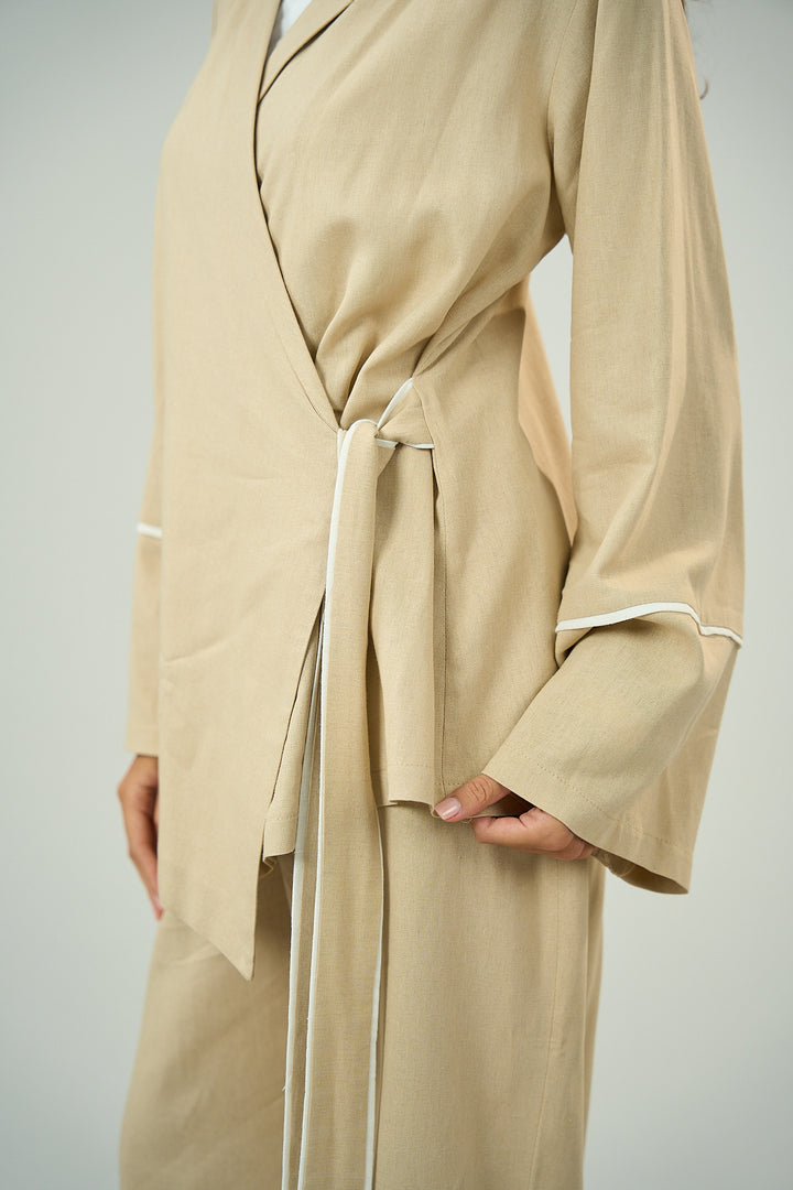 Summer Linen Beige Set