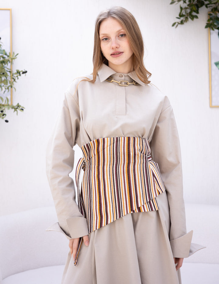 Eastern Shades Of Beige Belt