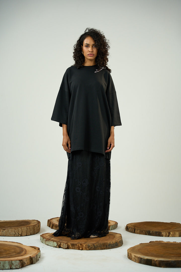 Dentelle Skirt Black