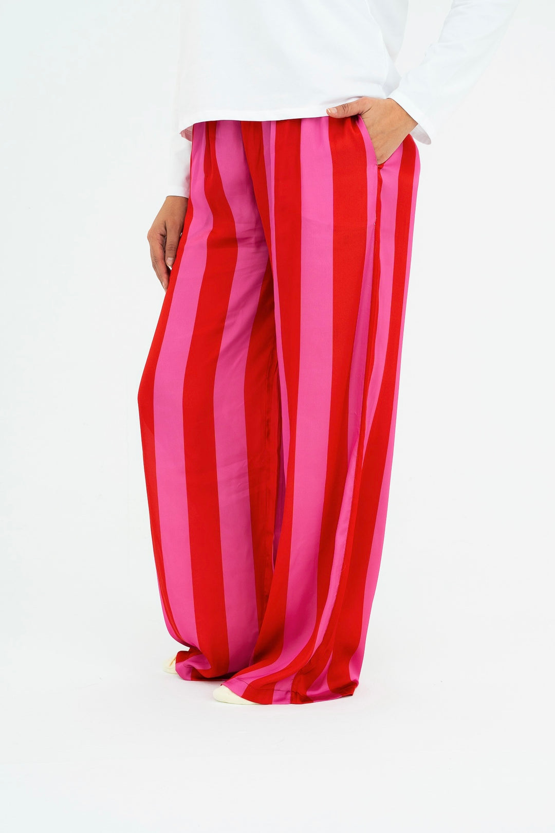 The Silk Stripe Pj’s - Tropical Sunset