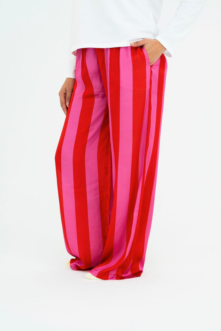 The Silk Stripe Pj’s - Tropical Sunset