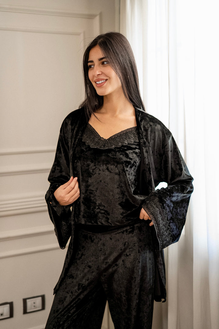 Off Duty Girl Set - Black