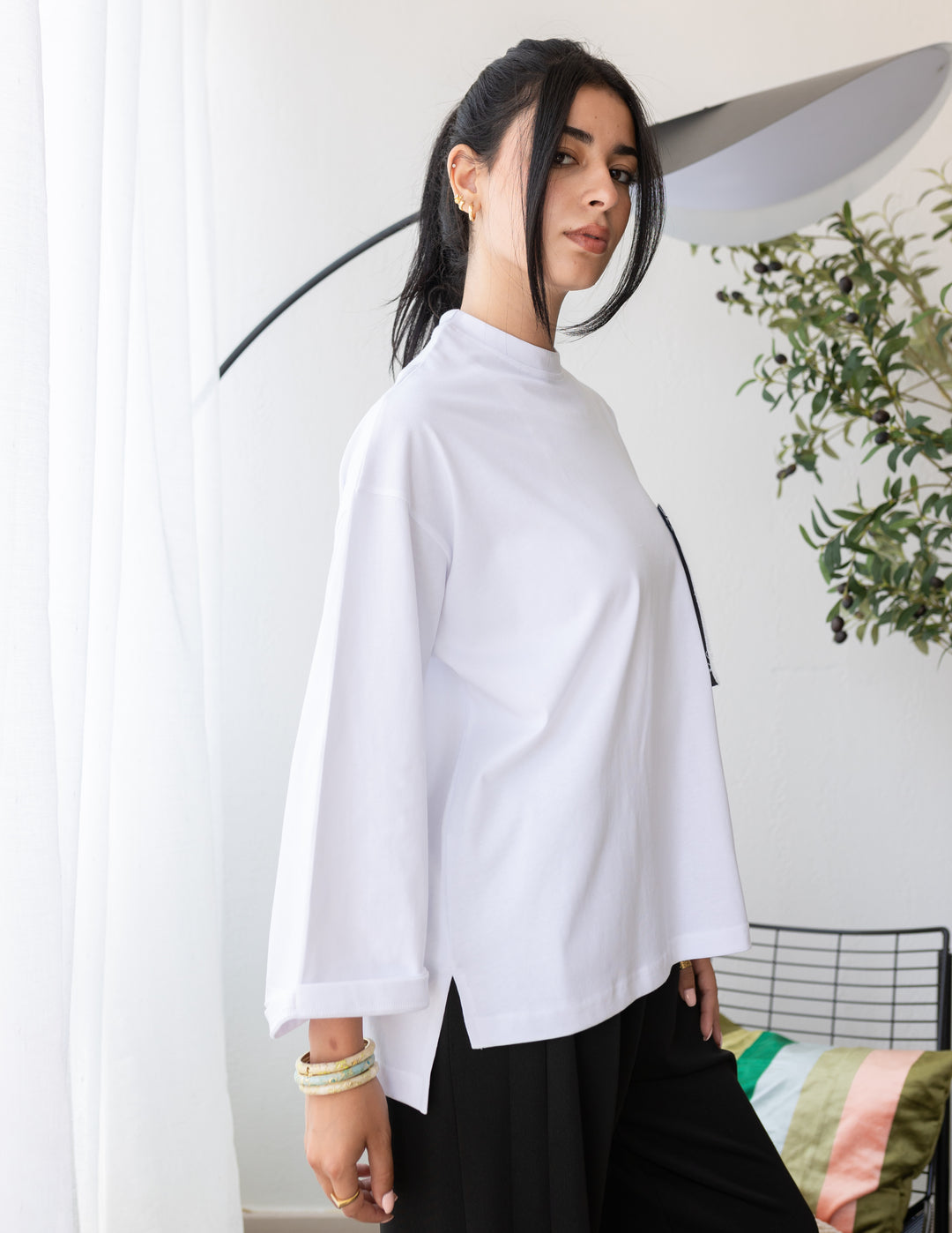 Pocket Jeans T-shirt In Black