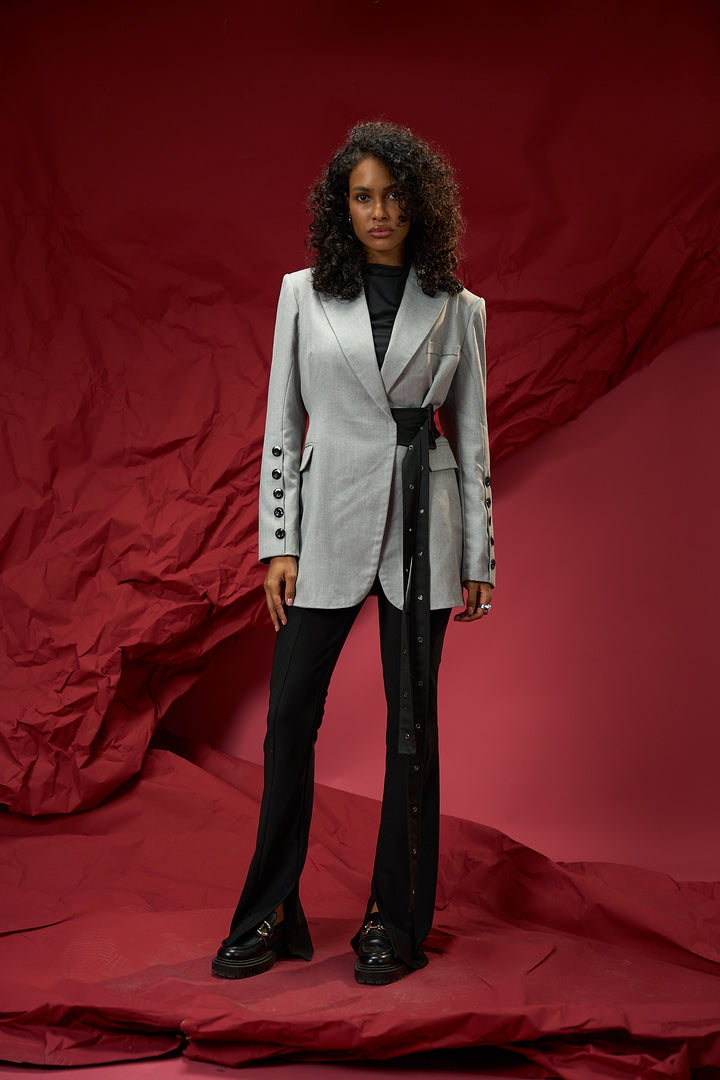Belt Blazer Grey