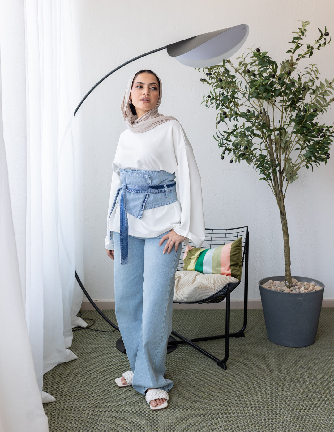 Wrap Denim Belt